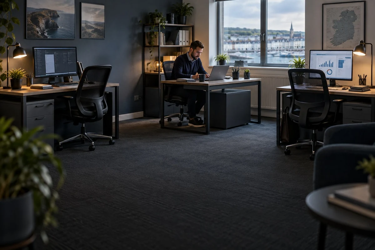 A collaborative small business workspace